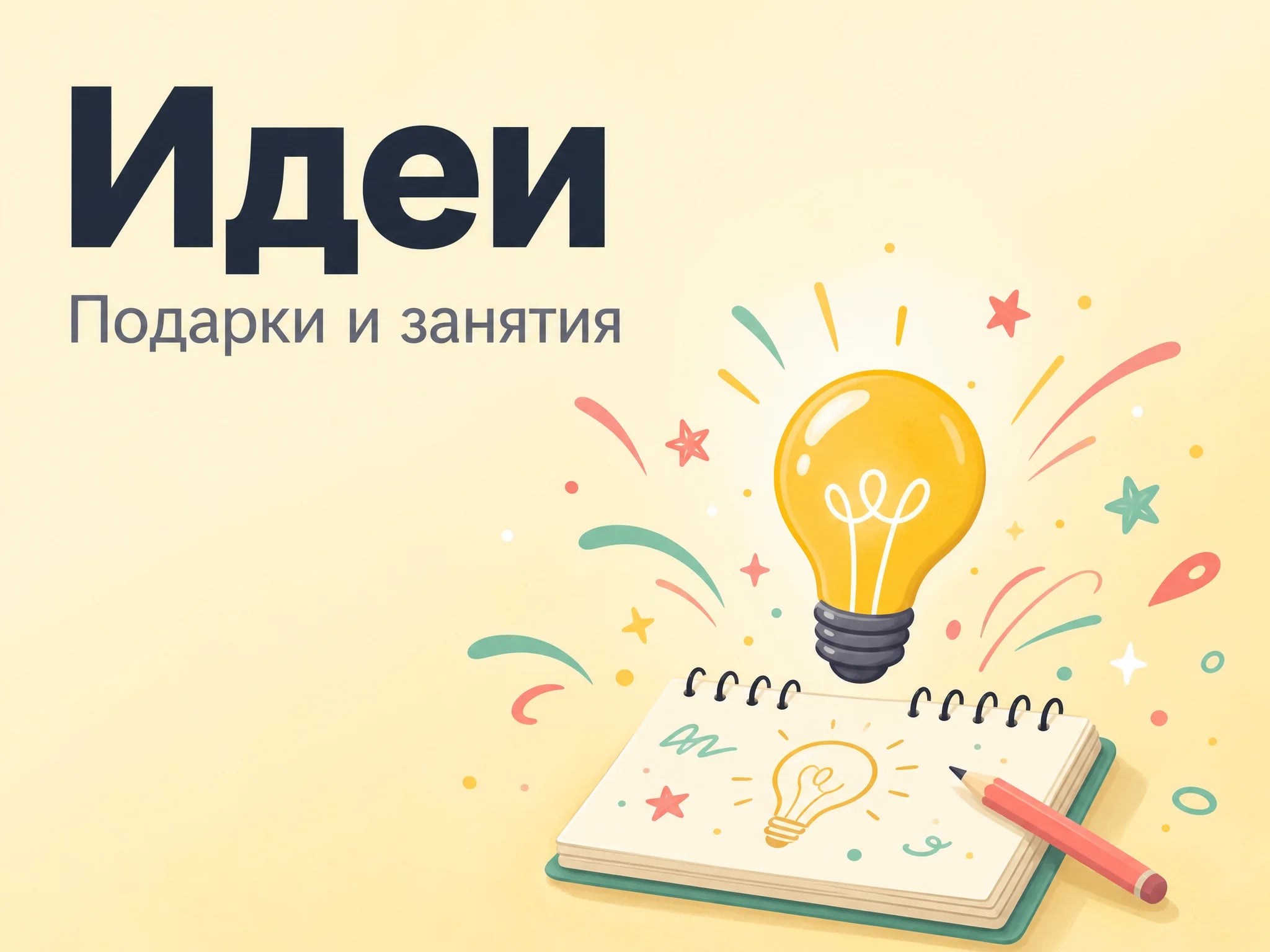 Идеи — Идеи подарков, занятий и развития