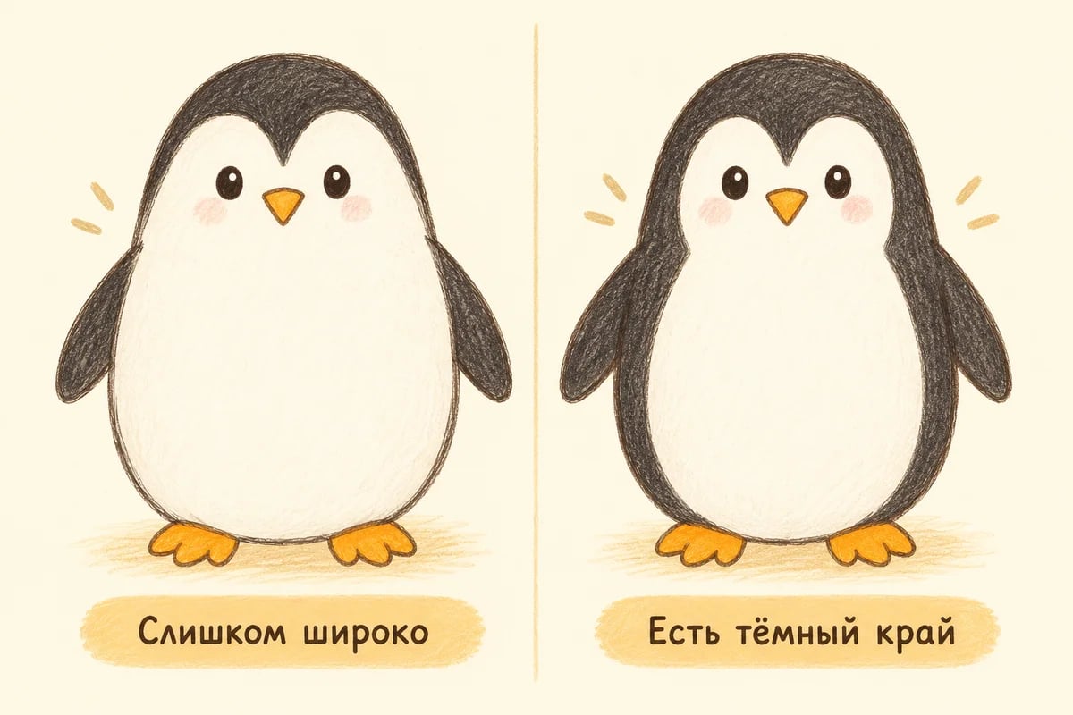 Исправление светлой середины, чтобы сохранить тёмные бока