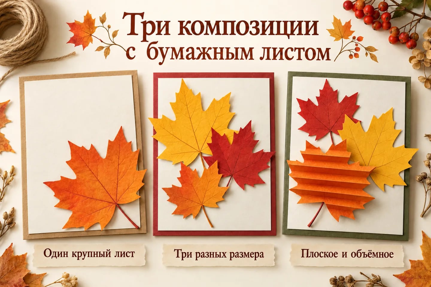 Бумажный лист с параллельными складками гармошки