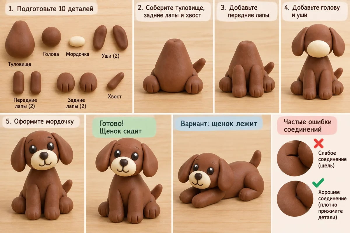 Сидящий щенок и лежащая собака