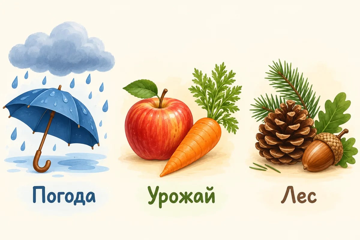Три темы осенних загадок